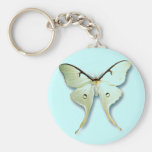Pretty White Butterfly Design Key Chain