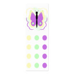 Pretty Yellow And Purple Butterfly Bookmark business cards