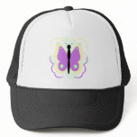 Pretty Yellow And Purple Butterfly Hat