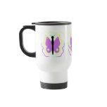 Pretty Yellow And Purple Butterfly Mug