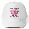 Prevent Swine Flu: Don't Kiss a Pig hats