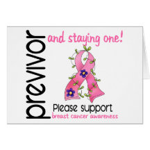 Previvor 9 Breast Cancer Greeting Cards