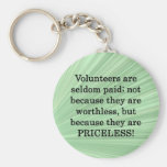Priceless Volunteers Keychains