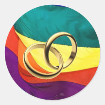 Pride and Marriage Round Sticker