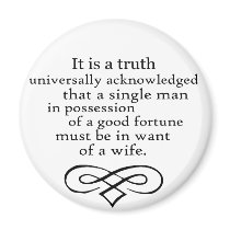 Pride and Prejudice Fridge Magnet