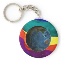 Pride Earth Key Chain