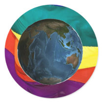 Pride Earth Round Sticker