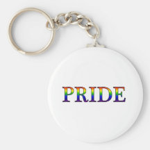 Pride -- Rainbow background Key Chains