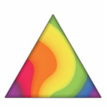 Pride Rainbow Triangle Swirl photo sculptures