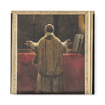 Priest at the Altar Refrigerator Magnets