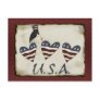 Prim Patriotic Postcard