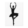 prima ballerina icon postcard