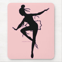 Prima Ballerina Silhouette Mousepad