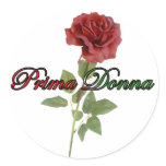 Prima Donna Round Stickers