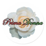 Prima Donna Round Sticker