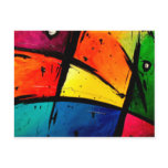 Primary Abstract Groovy Art postcards