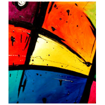 Primary Abstract Groovy Art