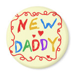 Primary Colors New Daddy Tshirts and Gifts Magnet