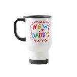 Primary Colors Text New Daddy Mugs
