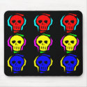 Primary Colour Skulls mousepads