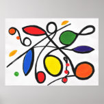 Primary Colours Abstract Poster posters