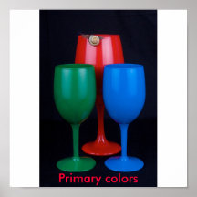 Primary colours abstract, Primary colours Posters
