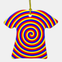Primary Colours. Bright and Colourful Spiral. Ornament