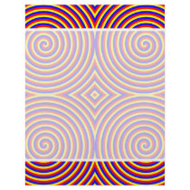 Primary Colours. Bright and Colourful Spirals. Personalized Flyer