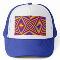 Primary Colours. Bright and Colourful Spirals. Mesh Hats