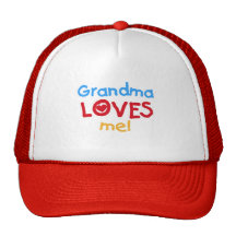 Primary Colours  Grandma Loves Me T-shirts Trucker Hats