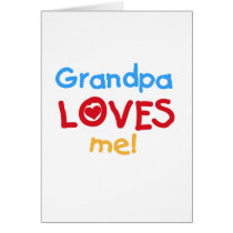 Primary Colours  Grandpa Loves Me Tshirts