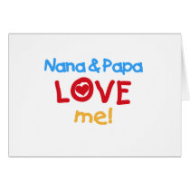 Primary Colours Nana and Papa Love Me cards