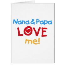 Primary Colours Nana and Papa Love Me cards