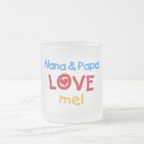 Primary Colours Nana and Papa Love Me mugs