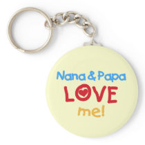 Primary Colours Nana and Papa Love Me keychains