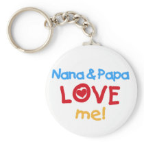 Primary Colours Nana and Papa Love Me keychains