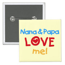 Primary Colours Nana and Papa Love Me buttons