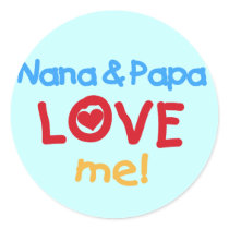 Primary Colours Nana and Papa Love Me stickers