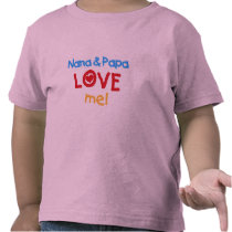 Primary Colours Nana and Papa Love Me t-shirts
