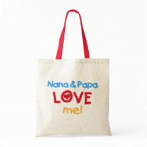 Primary Colours Nana and Papa Love Me bags