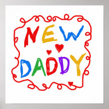 Primary Colours New Daddy Gifts Print