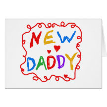 Primary Colours New Daddy Tshirts and Gifts Card