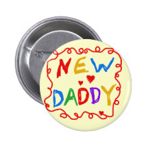 Primary Colours New Daddy Tshirts and Gifts Pins