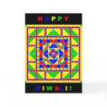 Primary Colours Rangoli Diwali Card