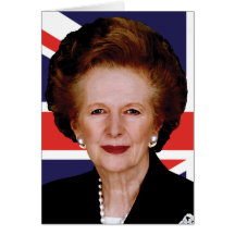 Prime Minister Margaret Thatcher - The Iron Lady Greeting Cards