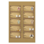 Primitive Angels Gift Tags on a Sheet - D1 flyers