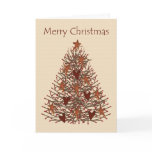 Primitive Christmas Tree Card
