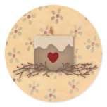 Primitive Country Candle Sticker