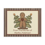 Primitive Gingerbread Man Recipe Cards