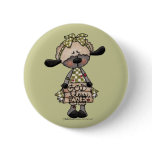 Primitive Lamb-God Bless Ewe Pinback Buttons